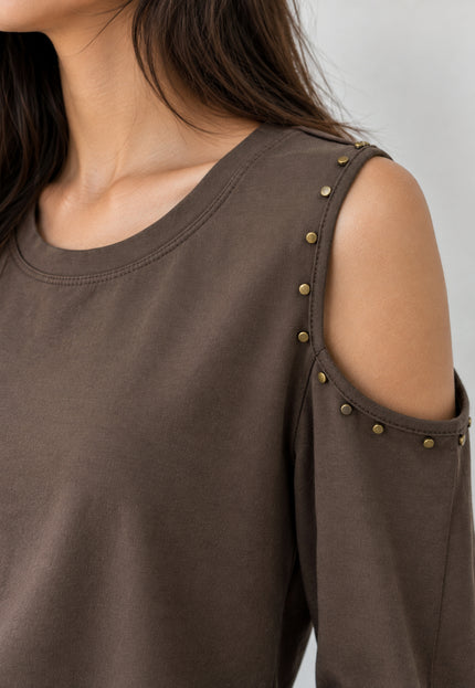 CAMISETA ARMONIAS TEEN CUT OUT TACHUELAS