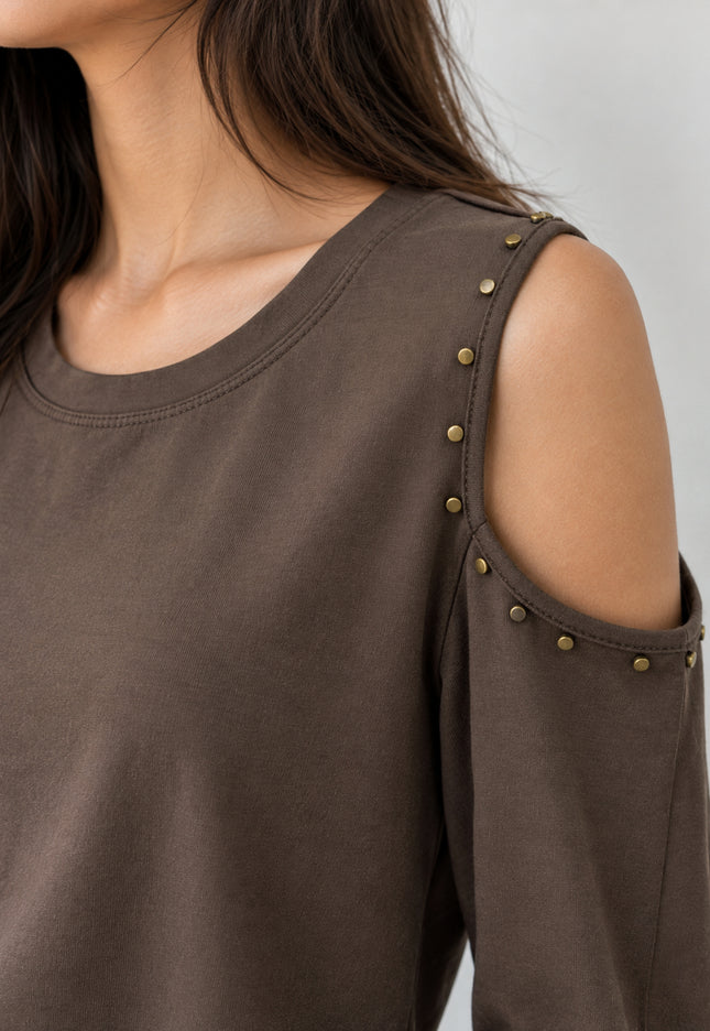 CAMISETA ARMONIAS TEEN CUT OUT TACHUELAS