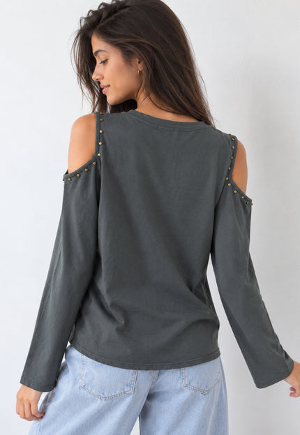 CAMISETA ARMONIAS TEEN CUT OUT TACHUELAS