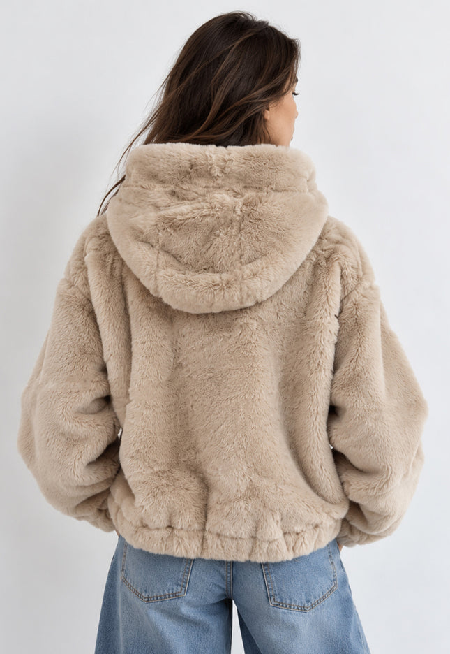 CAZADORA ARMONIAS PELO CAPUCHA