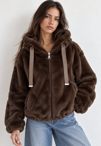 CAZADORA ARMONIAS PELO CAPUCHA