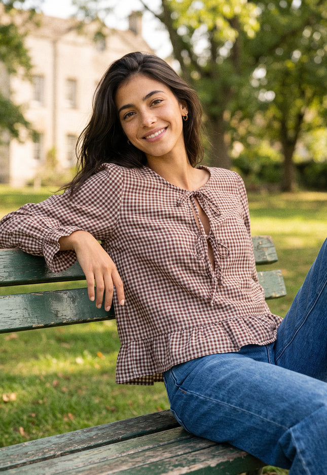 BLUSA ARMONIAS TEEN CUADROS