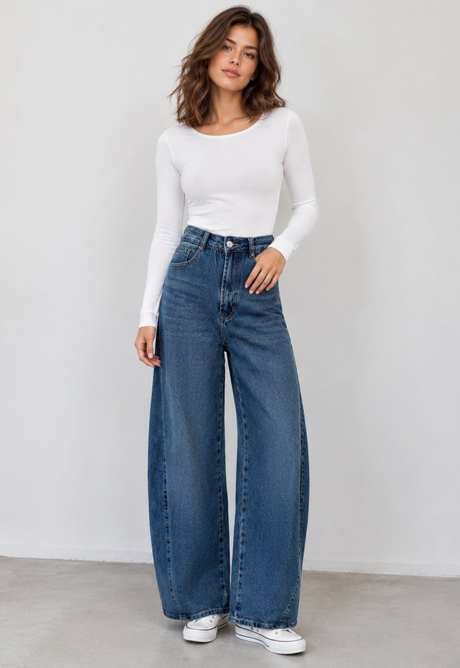 JEANS ARMONIAS BARREL CON FAJA