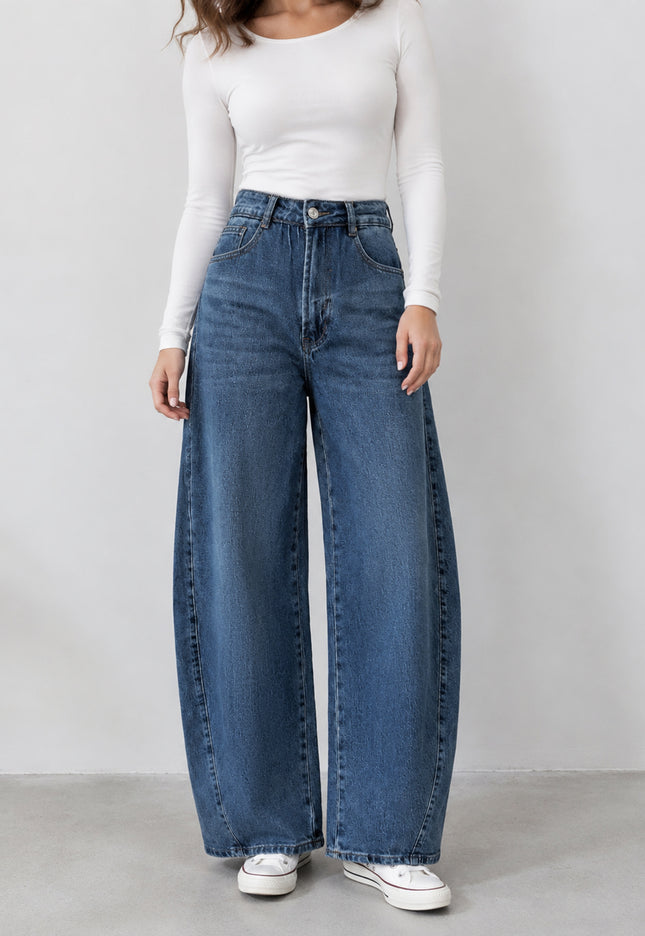 JEANS ARMONIAS BARREL CON FAJA