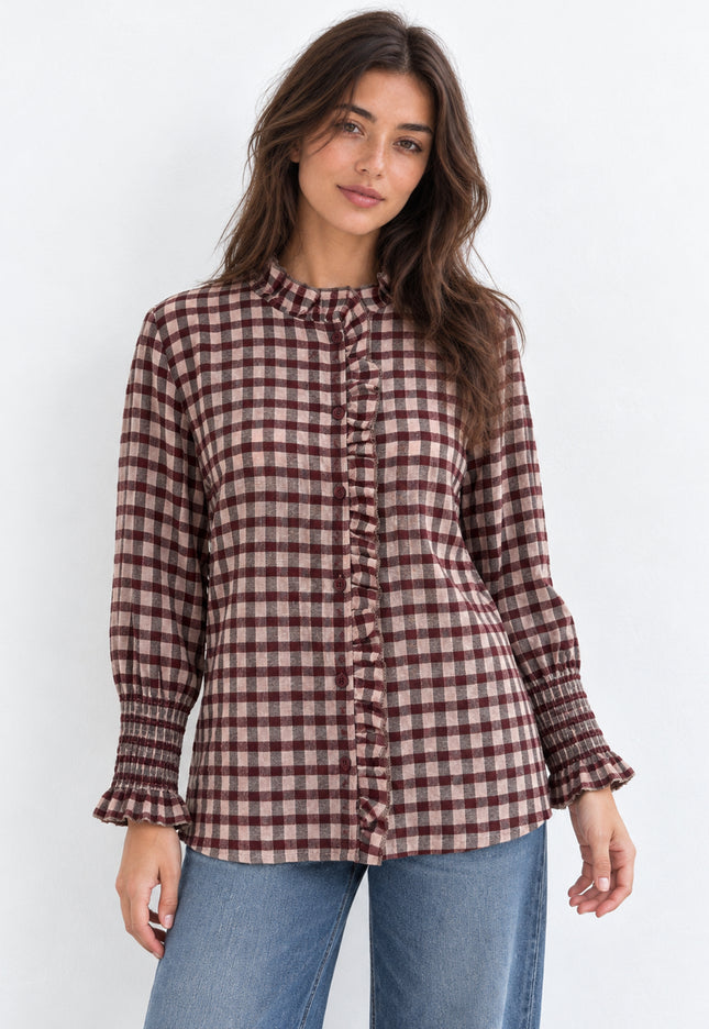 BLUSA ARMONIAS ALGODÓN CUADROS