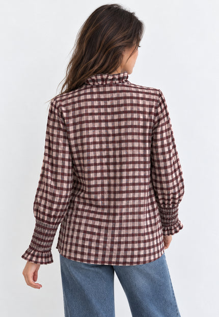 BLUSA ARMONIAS ALGODÓN CUADROS