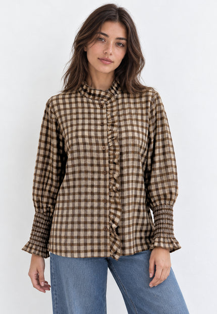 BLUSA ARMONIAS ALGODÓN CUADROS