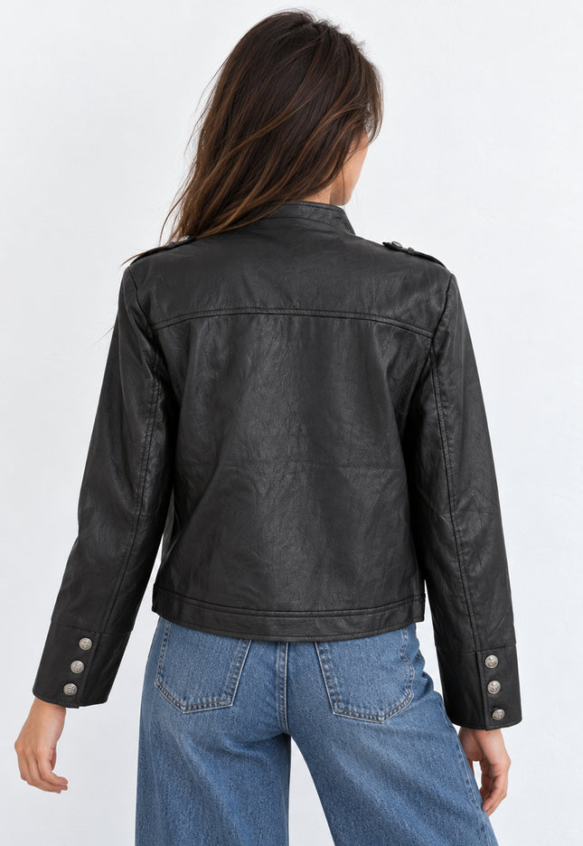 CHAQUETA ARMONIAS EFECTO PIEL