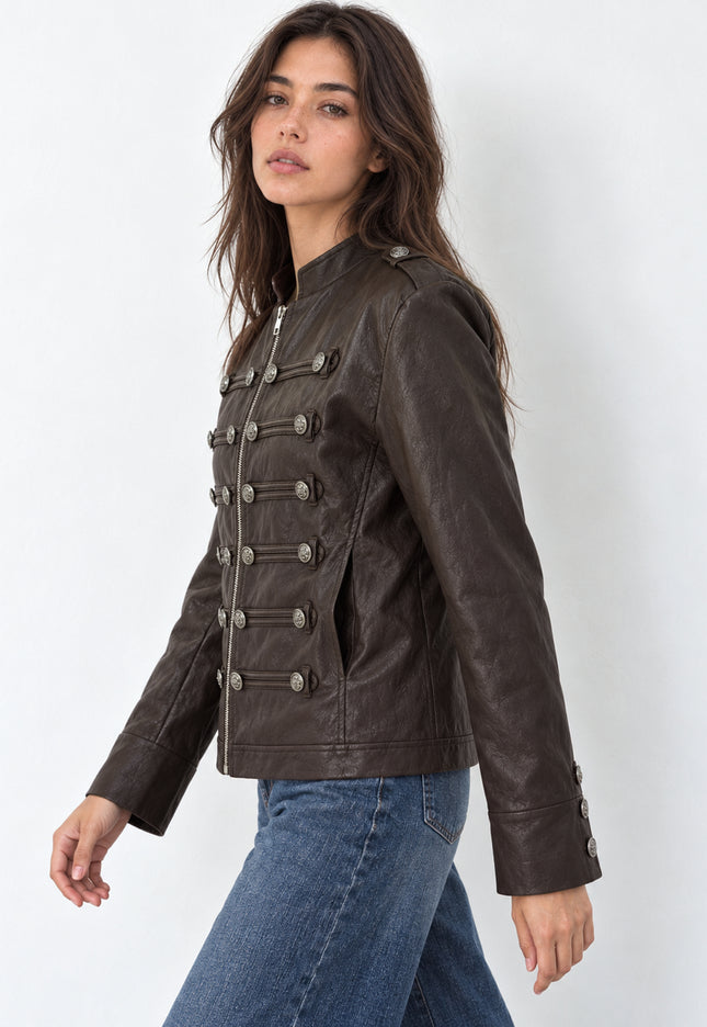 CHAQUETA ARMONIAS EFECTO PIEL