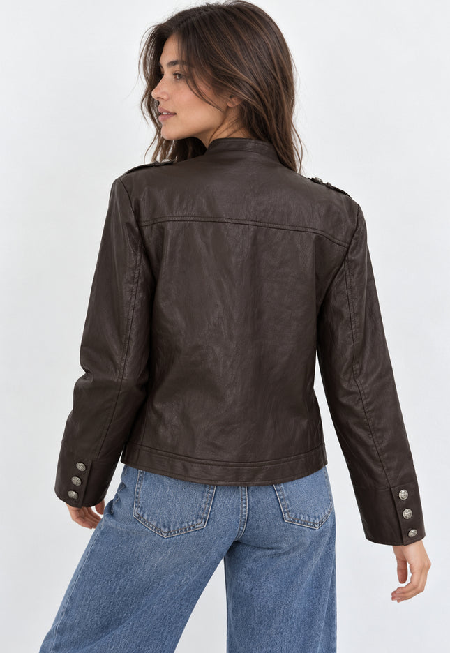 CHAQUETA ARMONIAS EFECTO PIEL