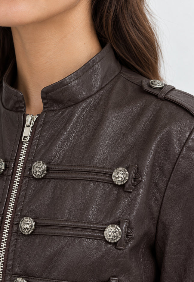 CHAQUETA ARMONIAS EFECTO PIEL