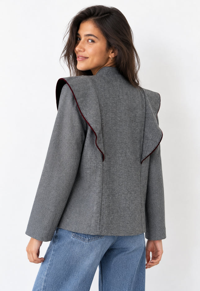 CHAQUETA ARMONIAS TEEN VOLANTES