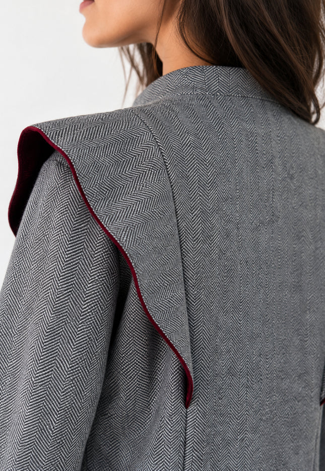 CHAQUETA ARMONIAS TEEN VOLANTES