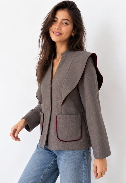 CHAQUETA ARMONIAS TEEN VOLANTES