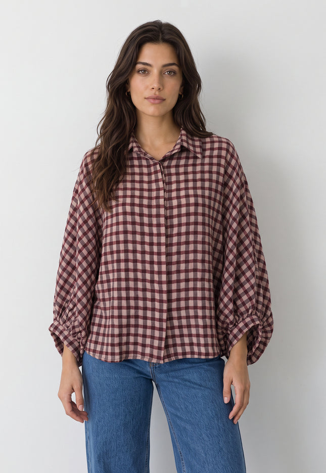 BLUSA ARMONIAS CUADROS