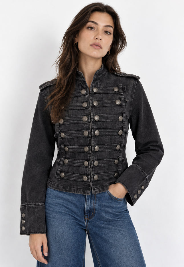 CHAQUETA ARMONIAS DENIM BOTONES