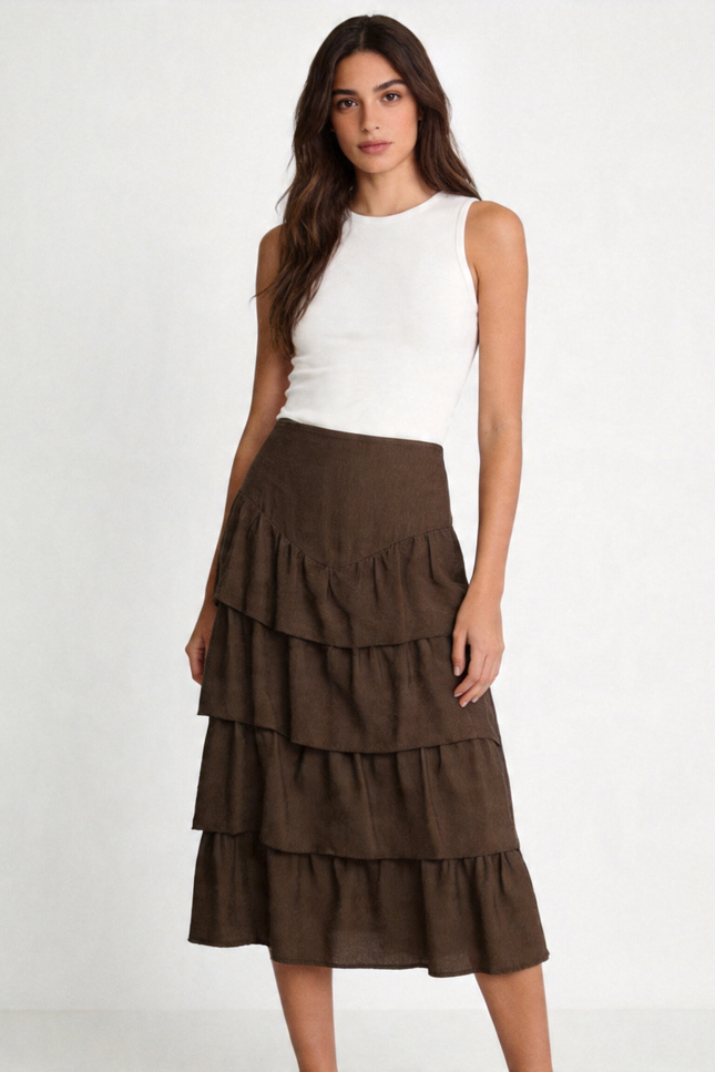FALDA ARMONIAS TEEN VOLANTES