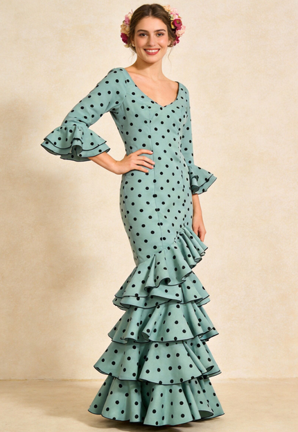 TRAJE FLAMENCA LOLITA LUNARES GRANDES