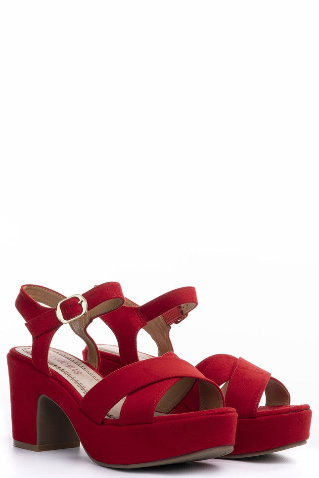 SUEDE HEEL ARMONIAS SANDAL