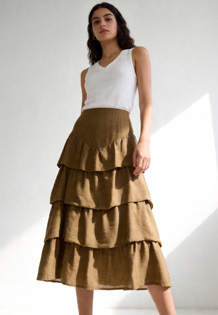 FALDA ARMONIAS TEEN VOLANTES