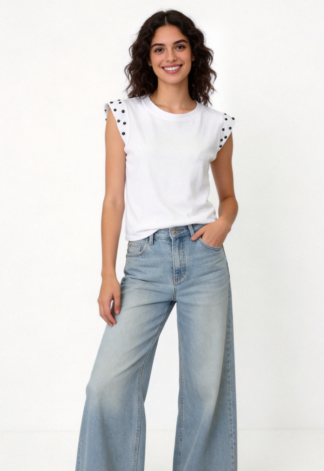 CAMISETA ARMONIAS TEEN TACHUELAS