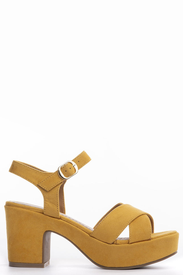 SUEDE HEEL ARMONIAS SANDAL