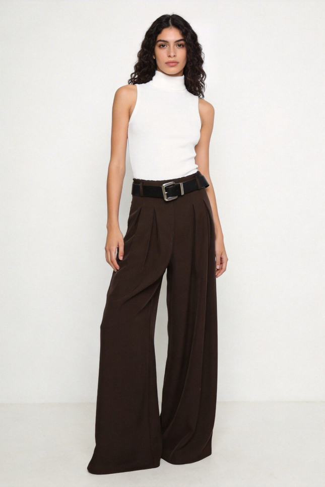 PANTALÓN ARMONIAS LARGO CINTURÓN