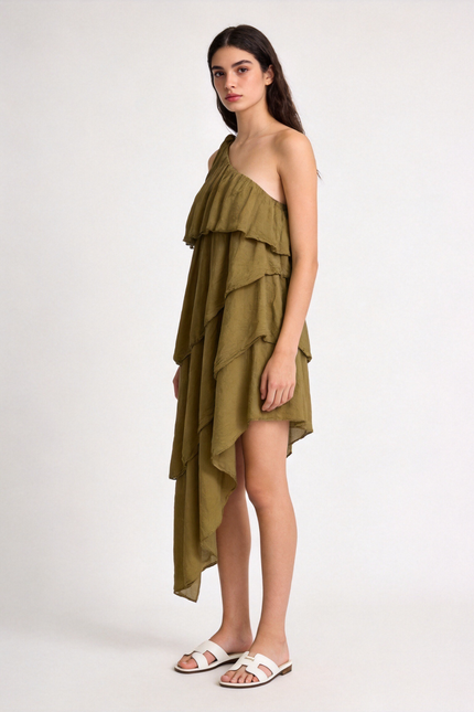 VESTIDO ARMONIAS TEEN ASIMÉTRICO