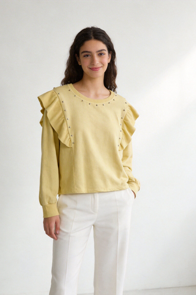 SUDADERA ARMONIAS TEEN TACHUELAS