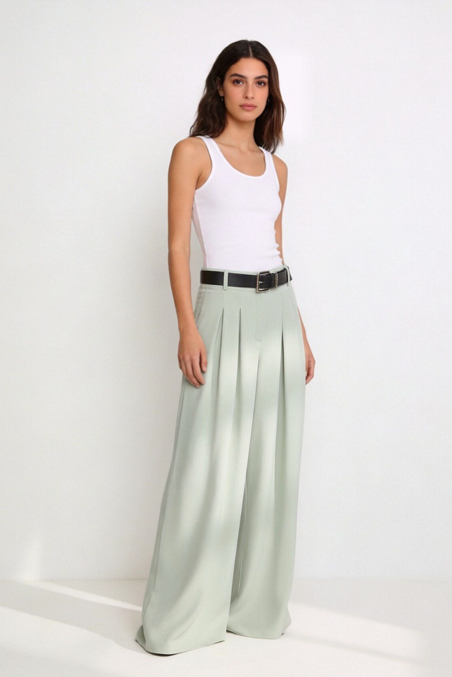 PANTALÓN ARMONIAS LARGO CINTURÓN