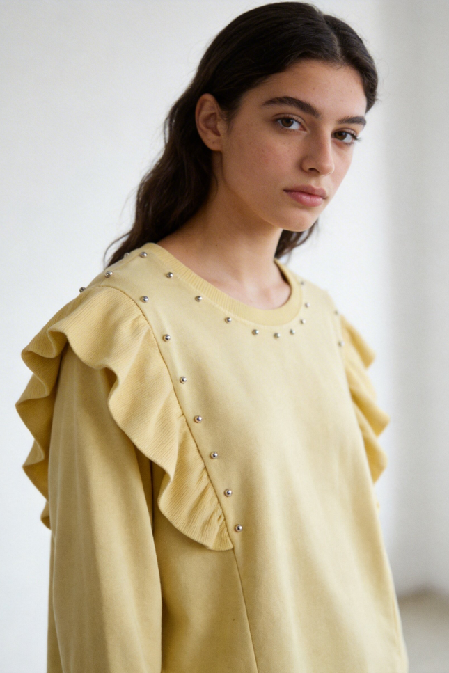 SUDADERA ARMONIAS TEEN TACHUELAS