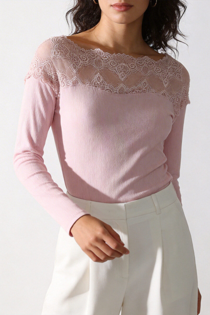 CAMISETA ARMONIAS ENCAJE