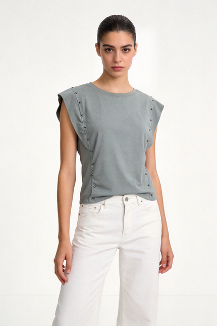 CAMISETA ARMONIAS TEEN TACHUELAS