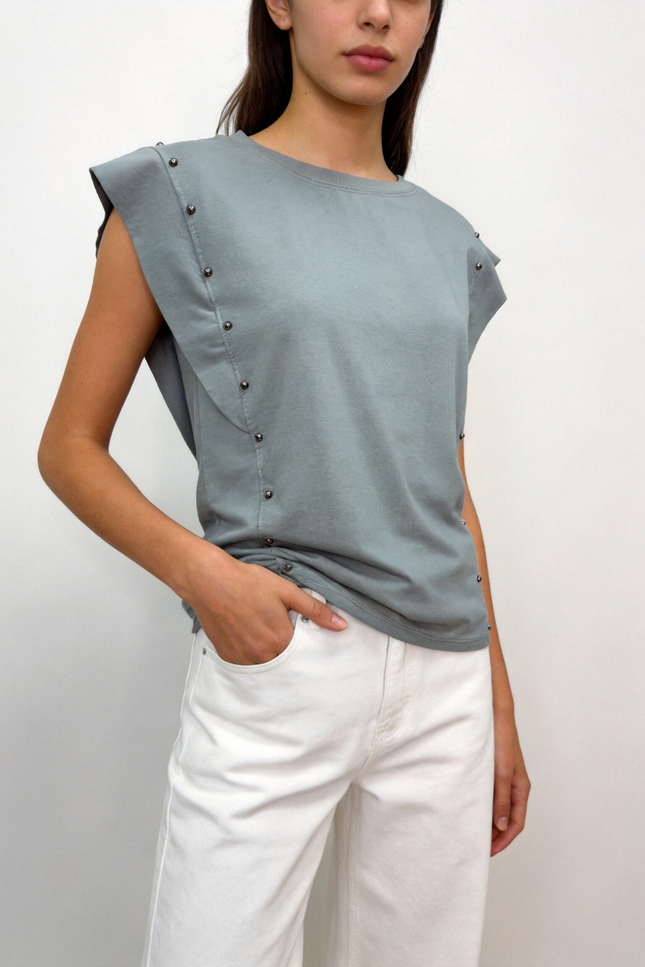 CAMISETA ARMONIAS TEEN TACHUELAS