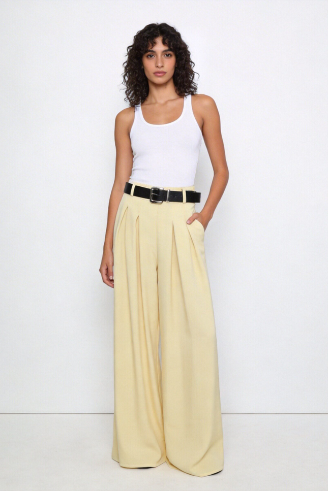 PANTALÓN ARMONIAS LARGO CINTURÓN