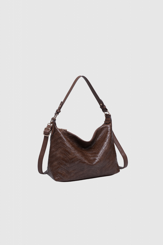 BOLSO DONNA ALESSIA EFECTO TRENZADO
