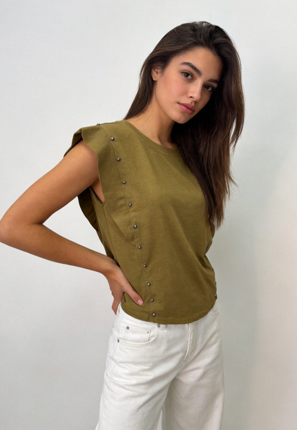 CAMISETA ARMONIAS TEEN TACHUELAS