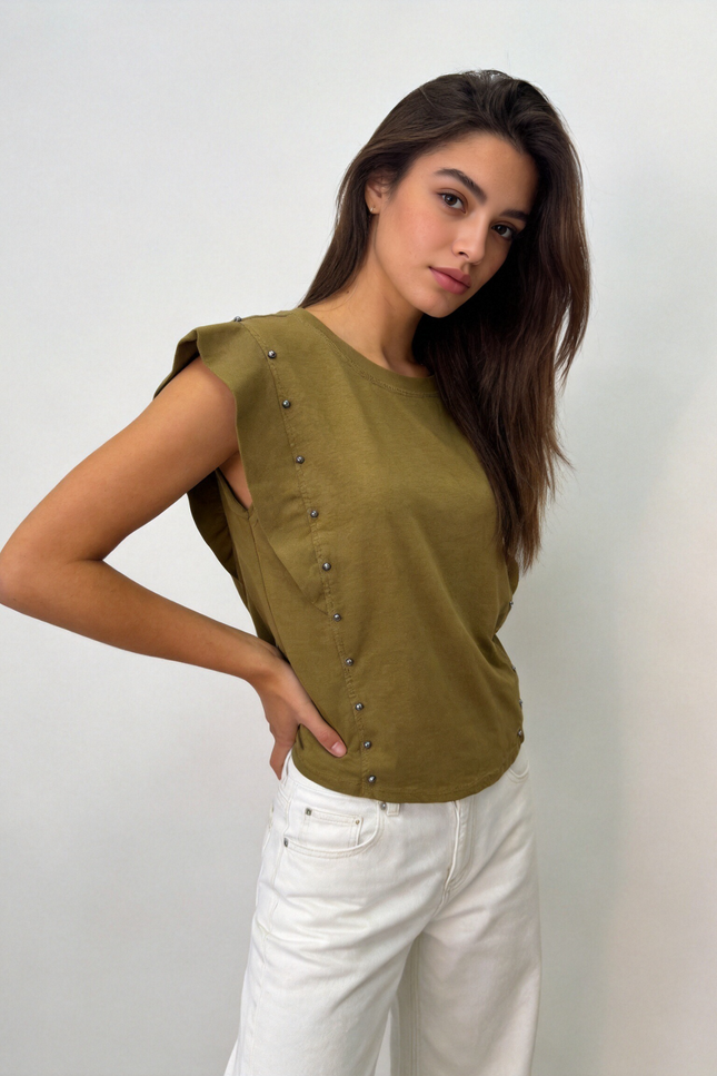 CAMISETA ARMONIAS TEEN TACHUELAS