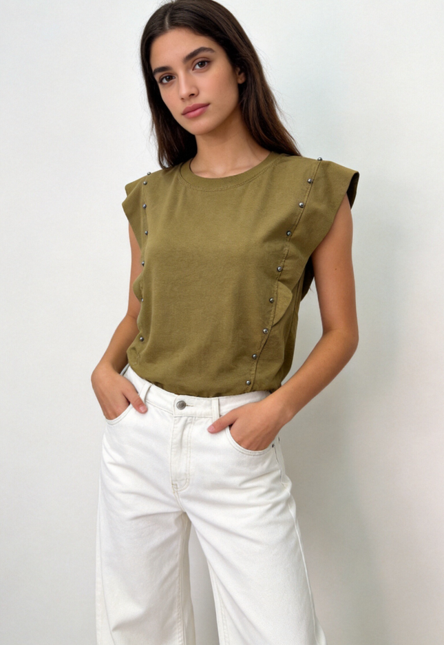 CAMISETA ARMONIAS TEEN TACHUELAS