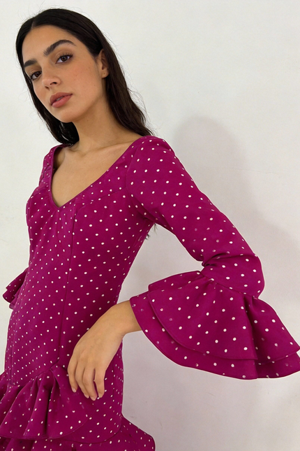 TRAJE DE FLAMENCA LOLITA LUNARES PEQUEÑOS