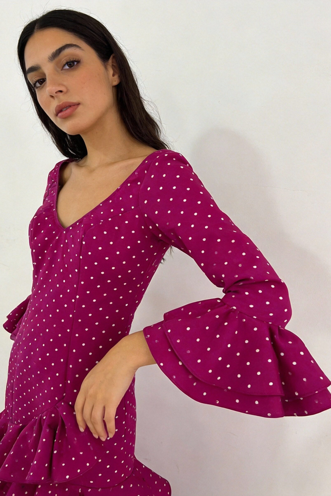 TRAJE DE FLAMENCA LOLITA LUNARES PEQUEÑOS