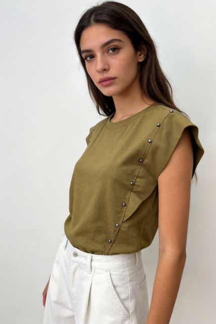 CAMISETA ARMONIAS TEEN TACHUELAS