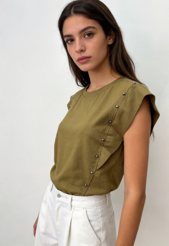 CAMISETA ARMONIAS TEEN TACHUELAS