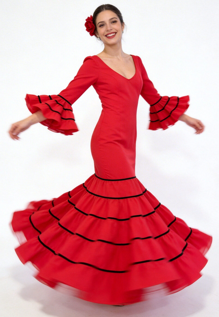 TRAJE FLAMENCA SRA ROSALÍA LISO