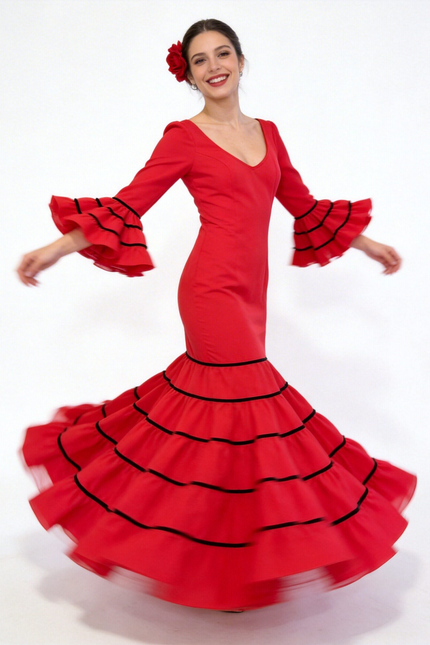 TRAJE FLAMENCA SRA ROSALÍA LISO