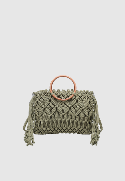 BOLSO DONNA ALESSIA ASA MADERA