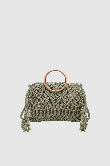 BOLSO DONNA ALESSIA ASA MADERA