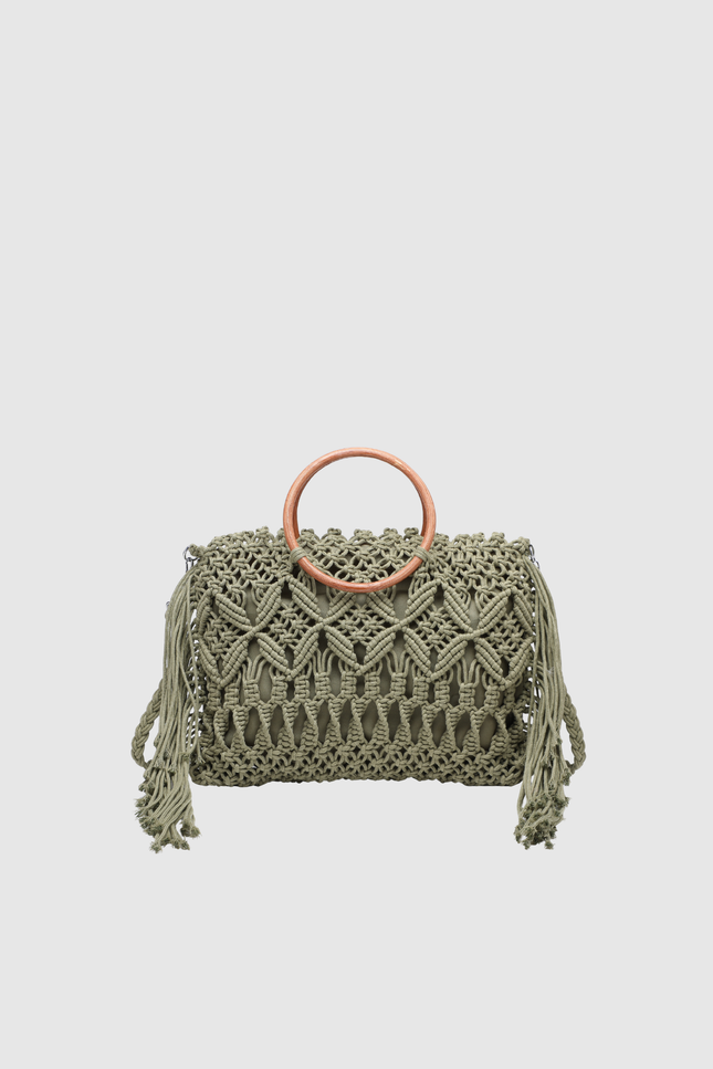 BOLSO DONNA ALESSIA ASA MADERA