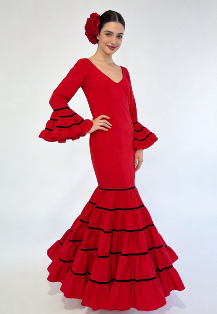TRAJE FLAMENCA SRA ROSALÍA LISO
