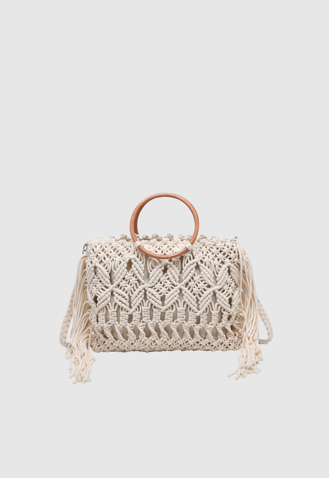 BOLSO DONNA ALESSIA ASA MADERA